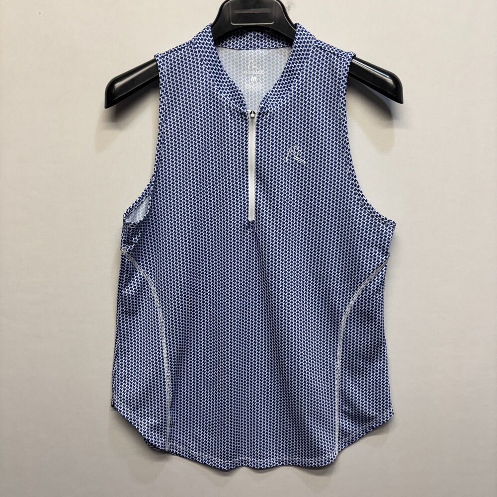 RHOBACK Women Don't Mess Texas Sleeveless 1/4 Zip Tank Top Size Medium D093 -29